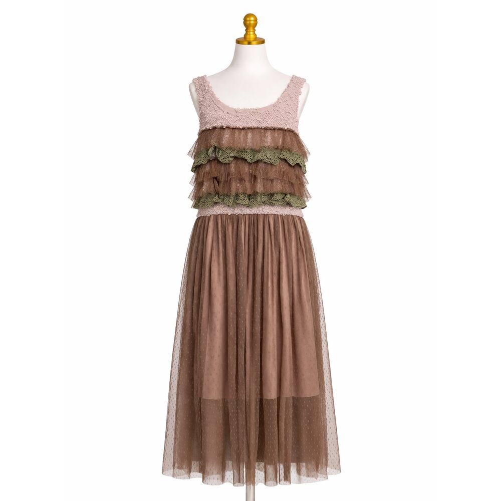 A'reve Anthropology Womens Boho Fairy Grunge Dress Womens Size M Cottagecore